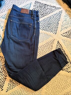 Madewell High Riser skinny Jeans in Dark Blue